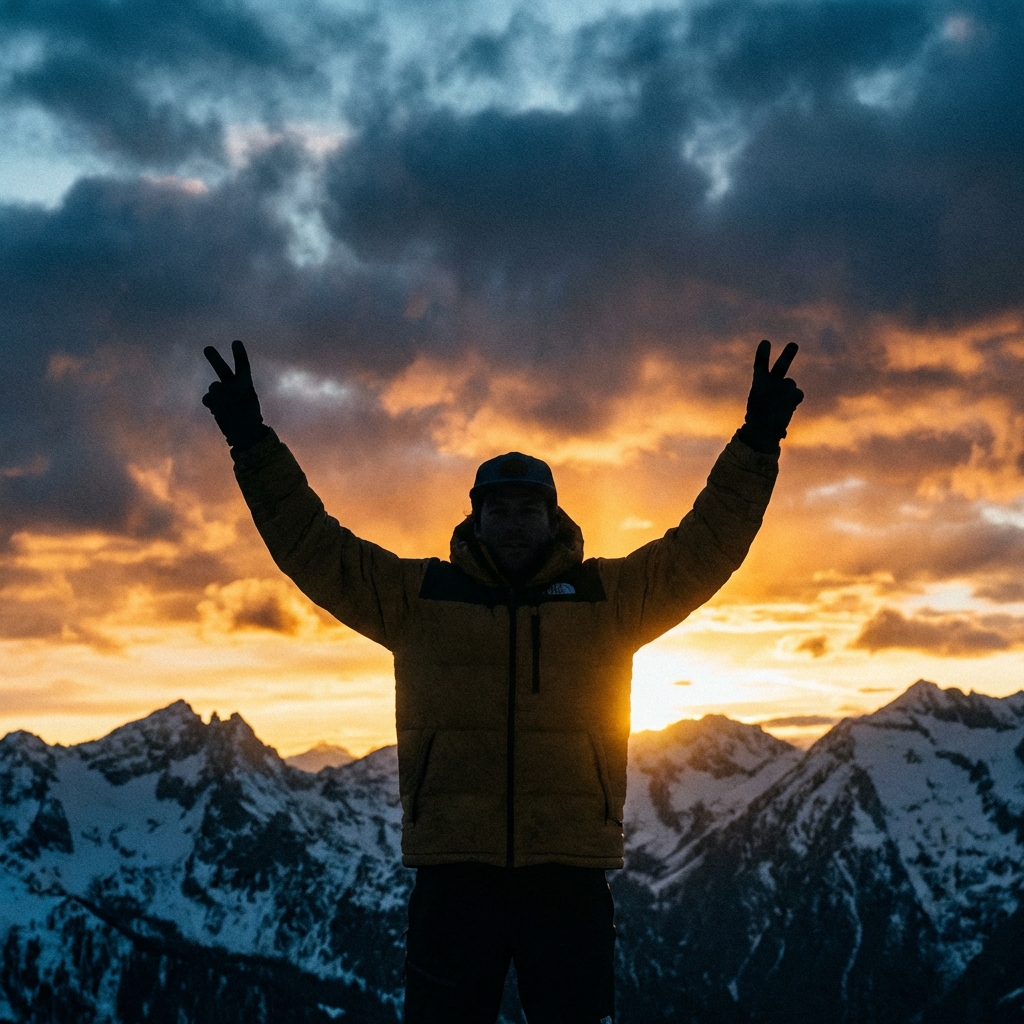Athlete silhouette